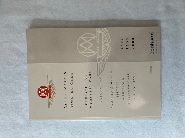Aston Martin, Aston Martin Books, Classic Aston Martin Memorabilia AMOC ...